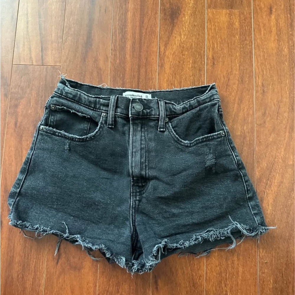 Abercrombie & Fitch Black Jean Shorts